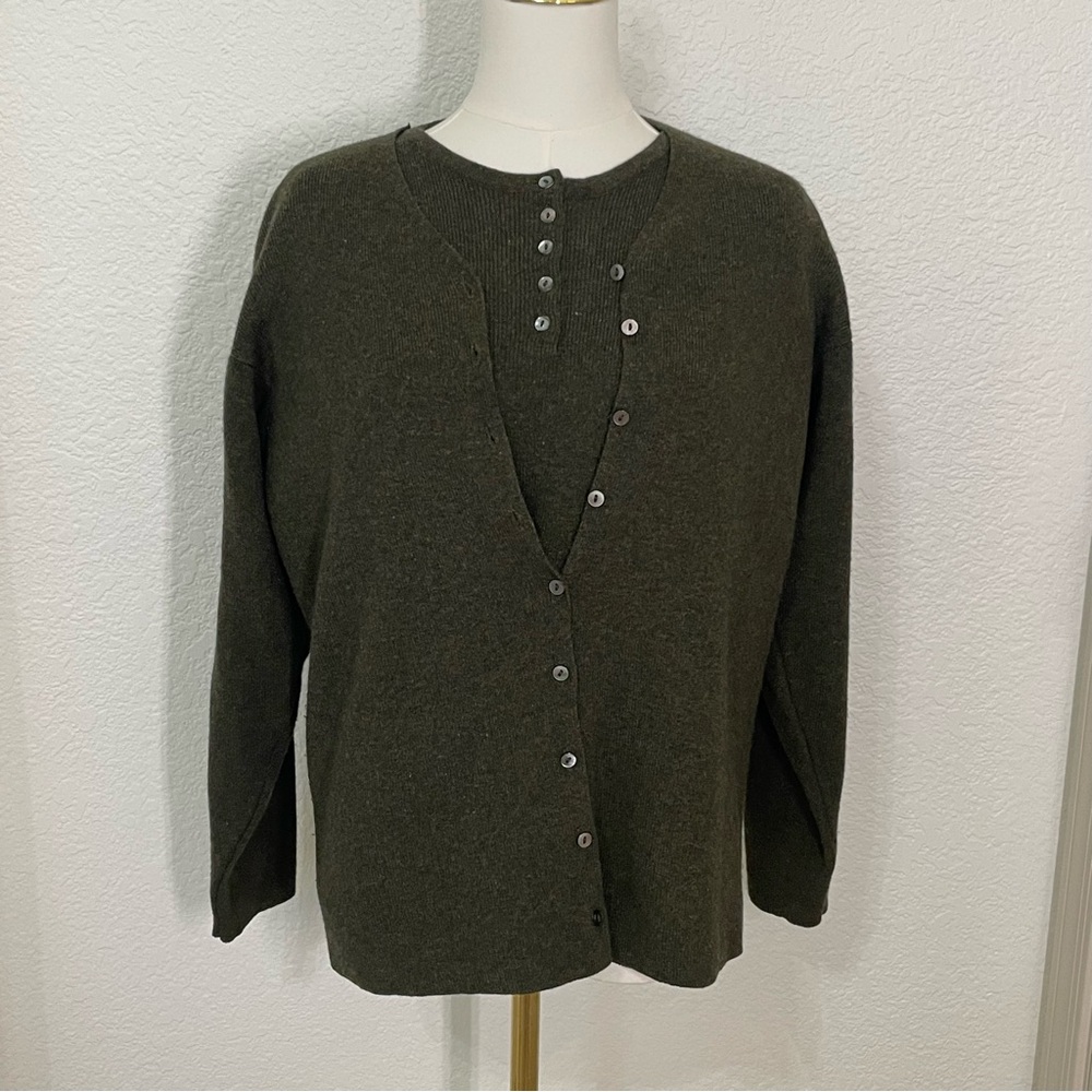 Riccardo Piretti 100% Cashmere 2-piece Sweater Cardigan Set